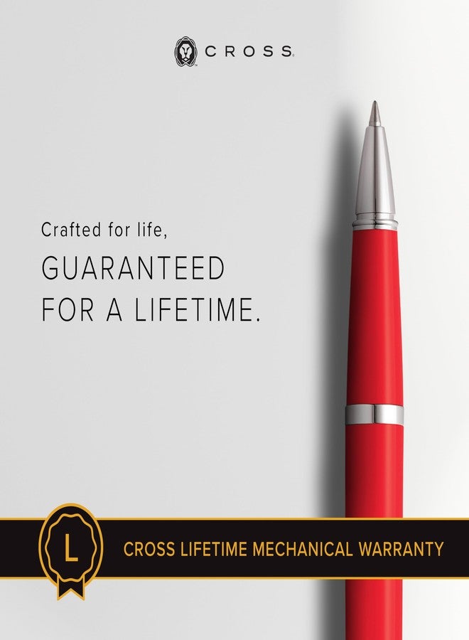Cross Bailey Light Refillable Rollerball Pen Presented in a Everyday Gift Box - Medium Point, Black Ink, Red - Image 3